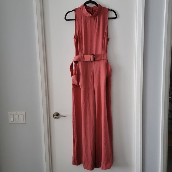 ASOS DESIGN high neck wide leg jumpsuit Size 8 - Picture 4 of 5